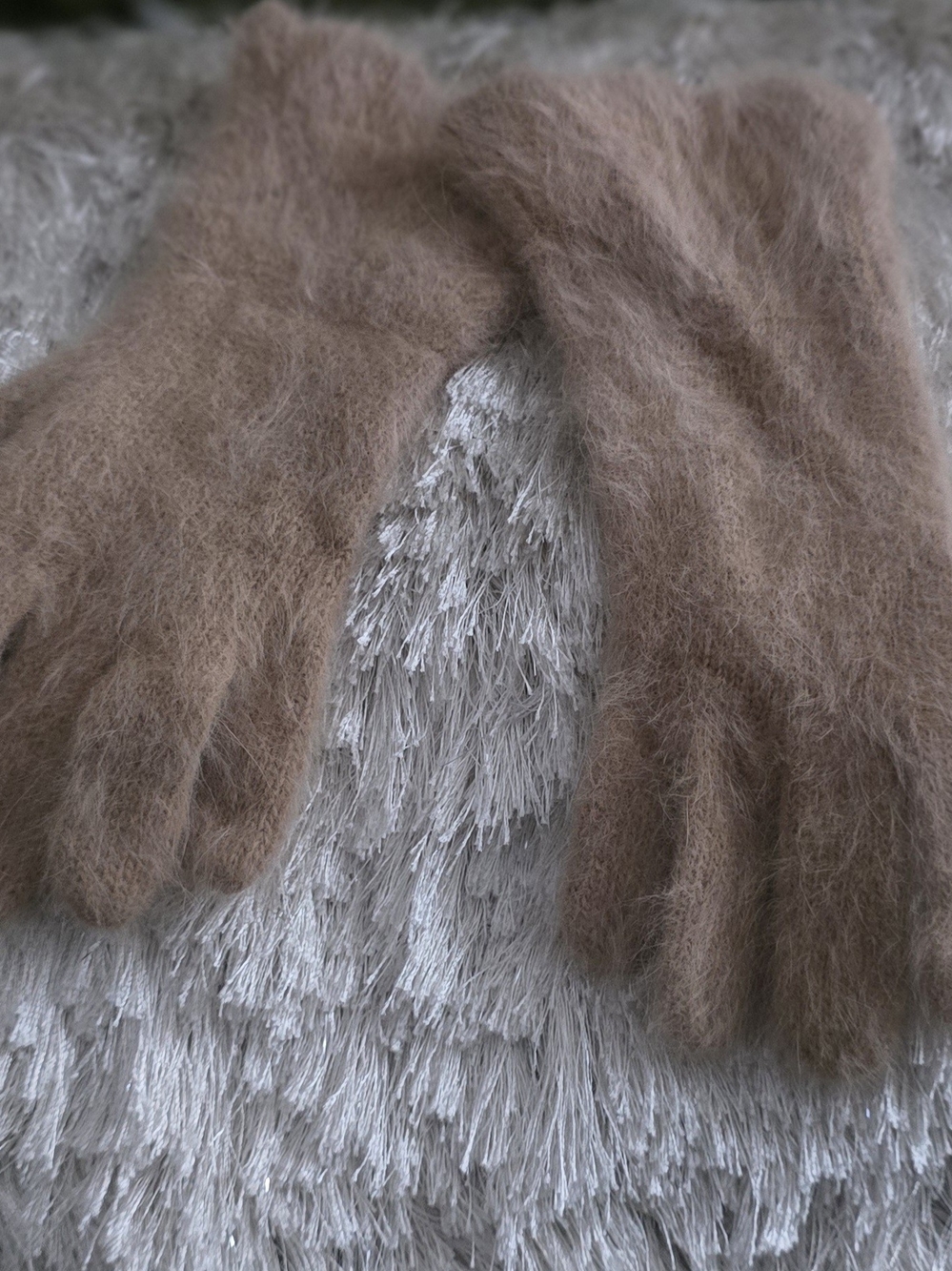Womens Luxurious Blend Of Angora Gloves- Soft Cozy Winter Gloves